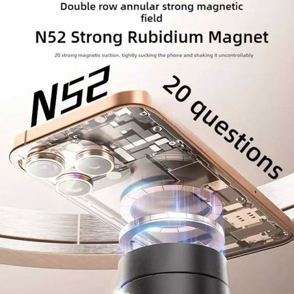 Vacuum Magnetic Suction Cup Car Phone Holder Stand Car Mount 360° Rotation