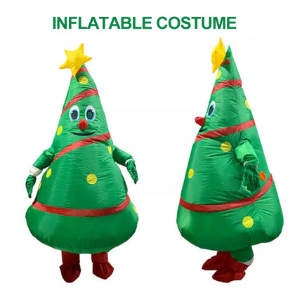 Christmas Tree Inflatable Unisex Costume Adult Funny Blow Up Fancy Dress