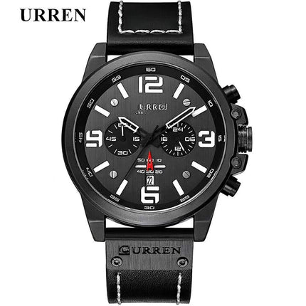 Men's Military Sports Wristwatch, Calendar Display Silicone Strap Casual Boys Watch 8314