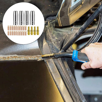Welding Torch Accessory Kit for MIG Welders – 28-Piece Consumable Set, Compatible with MB15 / AK15