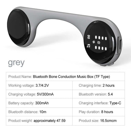 5.4 Wireless Bone Conduction Under Pillow Speaker, Rechargeable Sleep Speaker for Quiet Night Rest