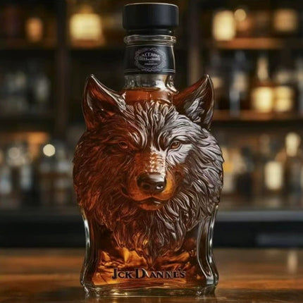 Unique Animal Head Glass Whiskey & Wine Decanter Bottle