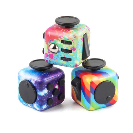 Fidget Cube Spinner Toy, Hand Finger Magic Fidget Toy for Adults Kids, Anxiety ADHD Stress Relief Sensory Toy