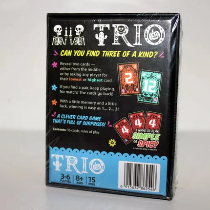 Trio Family Card Game Party Favorite for 3-6 Players