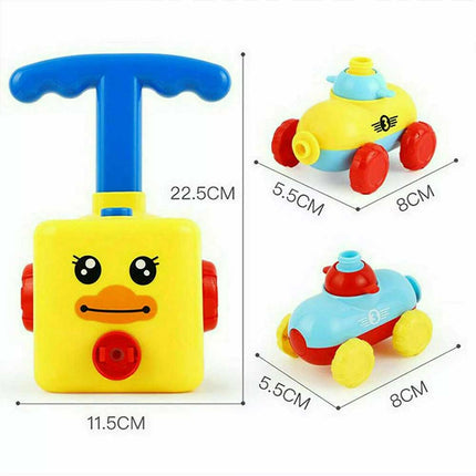 Inertia Balloon Powered Car Balloon Launcher Toy Kid Creative Science Experiment