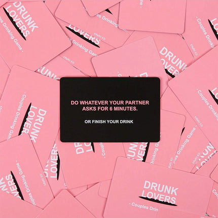Drunk Lovers Couples Drinking Game – Fun Card Deck Gift for Adults