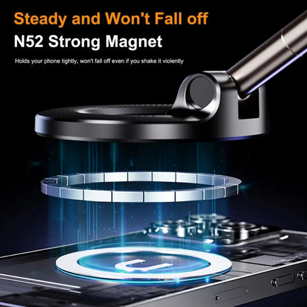 Electric Vacuum Magnetic Suction Cup Car Phone Holder Stand Mount 360° Rotation