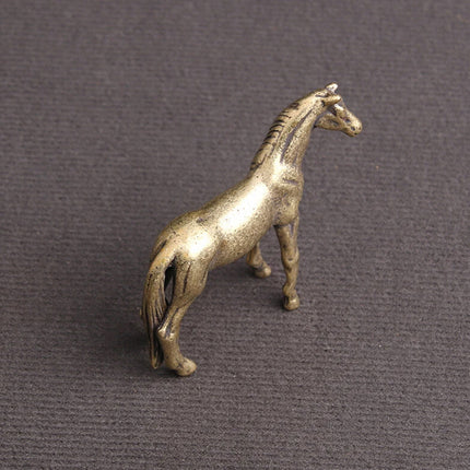 Mini Horse Statue – Year of Horse Figurine for Home Desktop Decor & Tea Pet