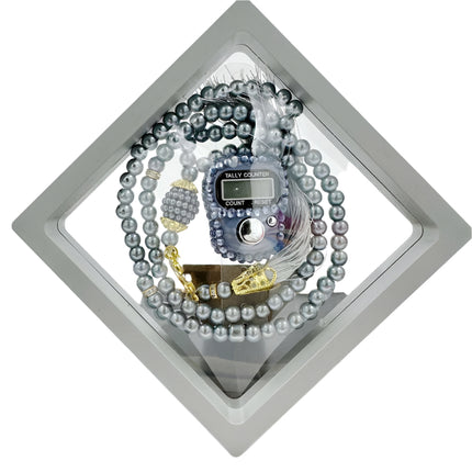 Mini Quran Favors with Pearl Tasbeh Set, Islamic Gift Favor, Umrah hajj Eid