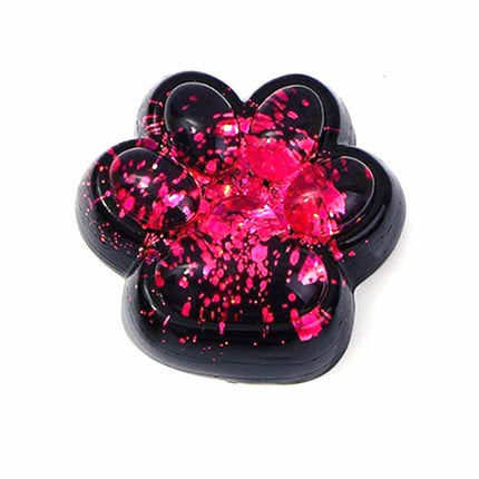 Soft TPR Cat Paw Squeeze Toy Dark Starry Sky Series with Glitter Stress Relief Squishy for
