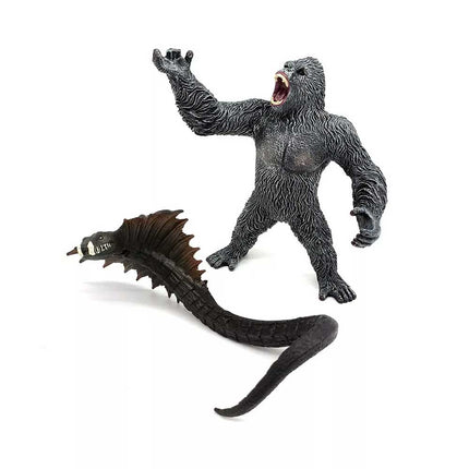 Godzilla vs King Kong with Snake King Kong Figure Model Collect Statue Toy Gift