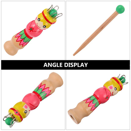 Large Dolly Bobbin French Knitting Knitter Fun Educational Threading Toy for Beginners