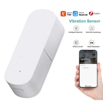 Zigbee Tuya Smart Home Door Window Vibration Sensor APP Detection Alarm Sensor