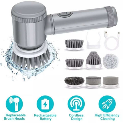 Electric Spin Scrubber Powerful Turbo Scrub Cleaning Brush Cordless Rechargeable