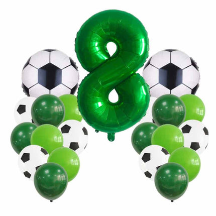 Football Player Balloon Set, Sports Theme Birthday Party Decor 21PCS