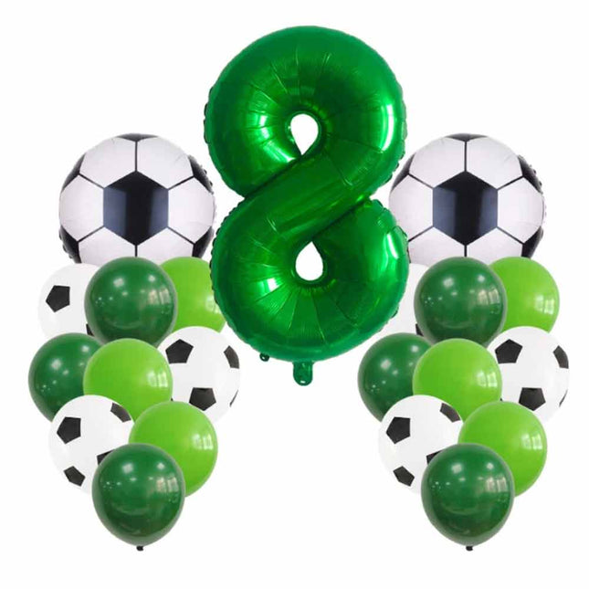 Football Player Balloon Set, Sports Theme Birthday Party Decor 21PCS