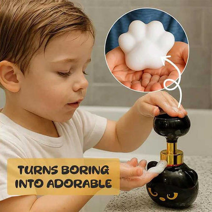 Refillable Cat Paw Soap Dispenser: Cute Halloween-Themed Magic Hand Wash Dispenser
