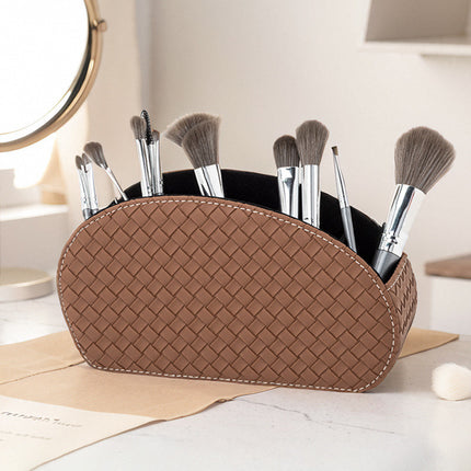 Storage Box PU Leather Phone And TV Remote Control Desk Organizer Holder Home