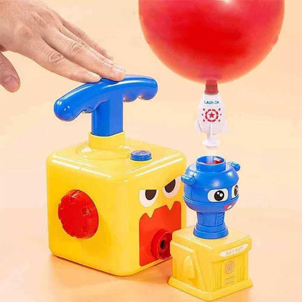 Inertia Balloon Powered Car Balloon Launcher Toy Kid Creative Science Experiment
