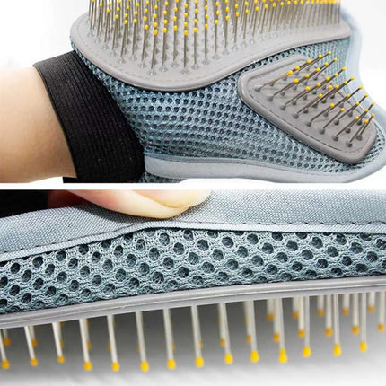 Breathable Heavy Duty Pet Grooming Glove Hair Removal Cat Dog Mitts Gentle