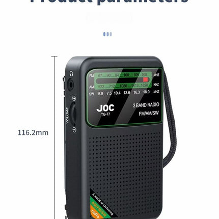 Automatic Tuning All-Band Radio, Portable Multifunctional Full Channel Player