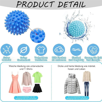 4Pack Reusable Eco Dryer Balls | Plastic Softener Balls for Tumble Dryers & Washing Machines