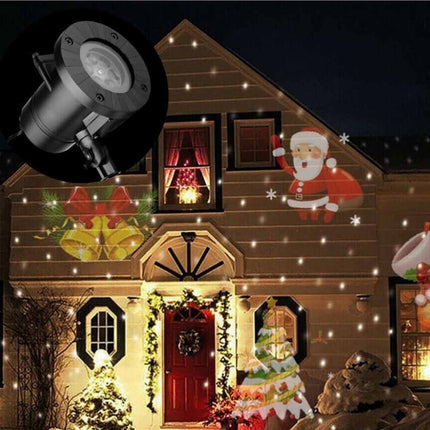 Newest LED Christmas Moving Laser 12X Pictures Projector Light Snowflake Xmas