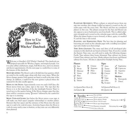 Llewellyn's 2027 Witches' Datebook, Spiral‑Bound Planner, January‑December 2027