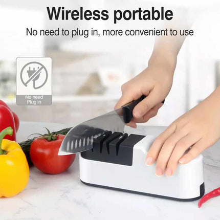 Electric Knife Sharpener Professional Kitchen Scissor Knife Sharpening Tool