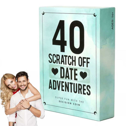 Date Night Adventure Book for Couples - 40 Scratch Off Challenge and Date