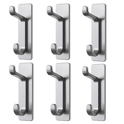 Self Adhesive Hooks Sticky Extra Strong Hanging up to 6KG Metal Heavy Duty