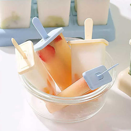 9 Cell Frozen Ice Cream Diy Pop Mold Popsicle Maker Lolly Mould Tray Pan