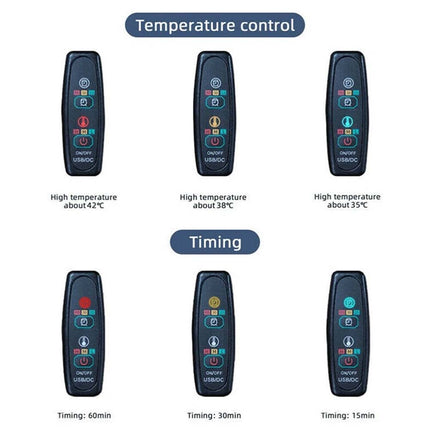 Electric Heated Throw Over Blanket, Warm Washable Fleece, Winter Warming with Switch & Timing Function