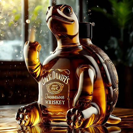 2025 Turtle Whiskey Decanter Unique Animal-Shaped Glass Bottle for Whiskey Ideal Gift