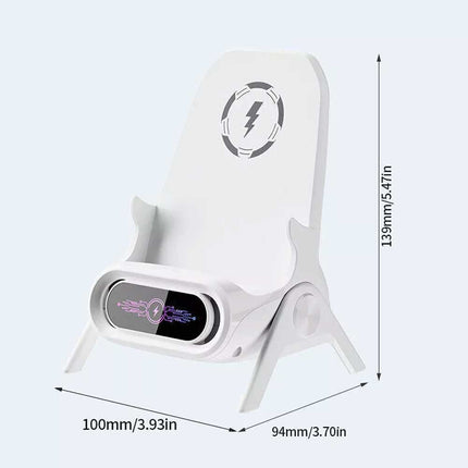 15W Fast Wireless Charger Stand Dock For  iPhone Samsung Android Phone