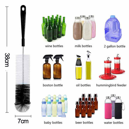 8Pcs Long Handle Bottle Cup Cleaning Brush Brew Scrubbing Kitchen Cleaner Washer