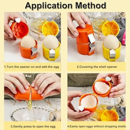 3PCS Egg Shell Opener Egg Cracker Separator Handheld Easy Breaker Kitchen Gadget
