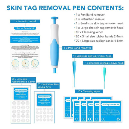 Auto Micro Skin Tag Remover Device Kit Safe Painless Removal 2-8 mm Band Tool