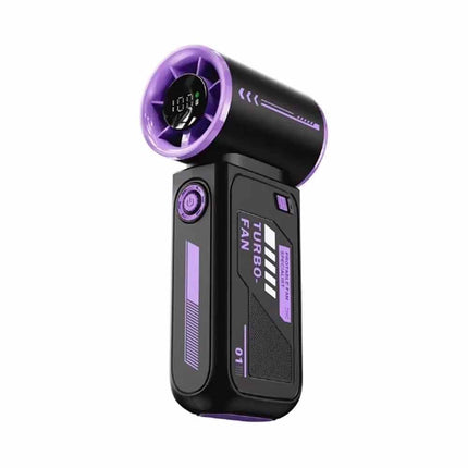 Handheld Turbo Cooling Fan USB Rechargeable 3600mAh Portable Fan Adjustable Airflow