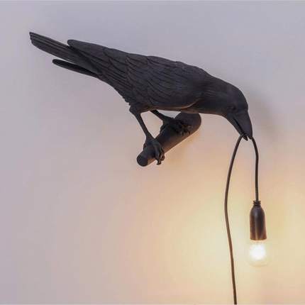 Resin Lucky Bird Wall-Lamp Table Lamp Night Light Bedside Table LED Decor