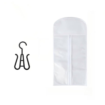 Hair Extension Storage Bag With Hanger Dust Proof Non Woven Wig Bag With Hanger