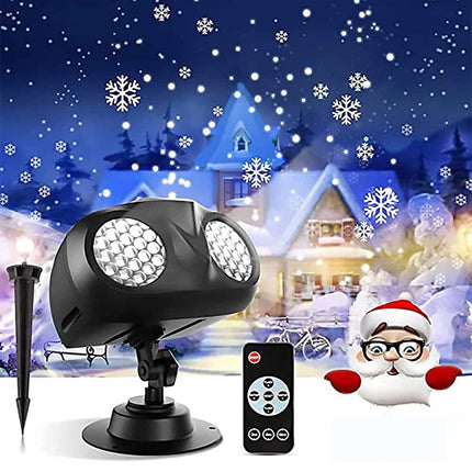 Outdoor LED Christmas Laser Projector – Snowflake Lamp, New Xmas Party Decoration