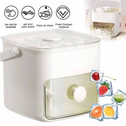 Easy-Press Portable 48 Ice Maker Countertop Fast Ice Cube Machine for Home Use