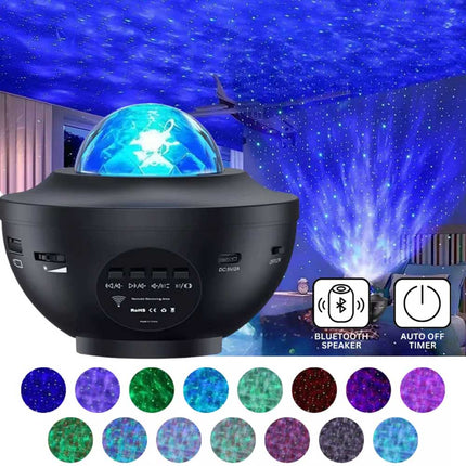 Galaxy Starry Night Light Lamp Projector LED Ocean Star Sky Party Baby Kids Room