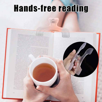 5pcs Book Page Holder Clip Clear Page Holder For Reading Binder Clip Book Opener