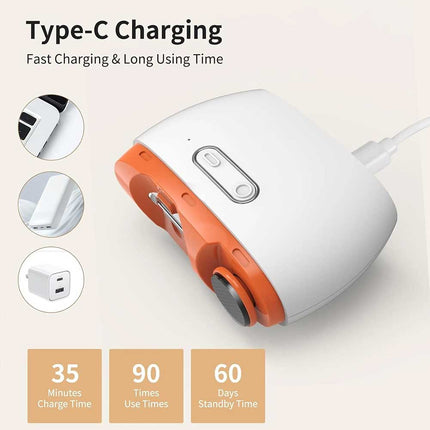 2-in-1 Electric Nail Clippers: Automatic Trimmer & Cutter for Safe Manicure