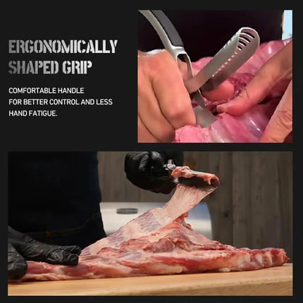 BBQ Rib Membrane Remover Tool Beef Pork Meat Peeler for Kitchen Use