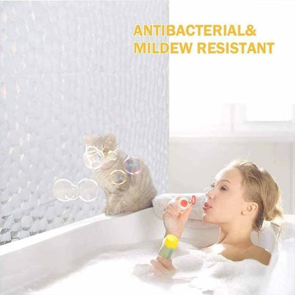 EVA Shower Curtain Waterproof Mildew Resistant 180×200CM Bathroom Bath Decor