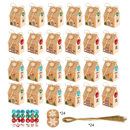 24Pcs Festive Christmas Small Gift Boxes: Cute Candy Boxes & Jewellery Cases, Ideal for Party Favors & Christmas Celebrations