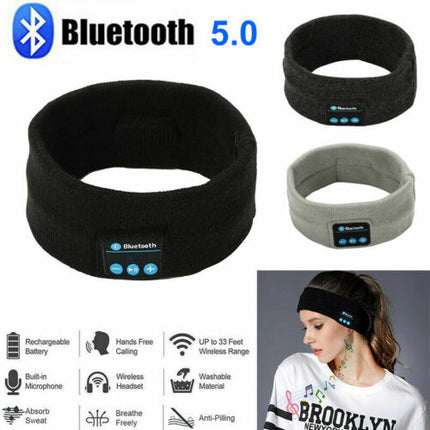 Wireless Bluetooth Headband Earphone Stereo Sport Headphone Headset Sleep AU